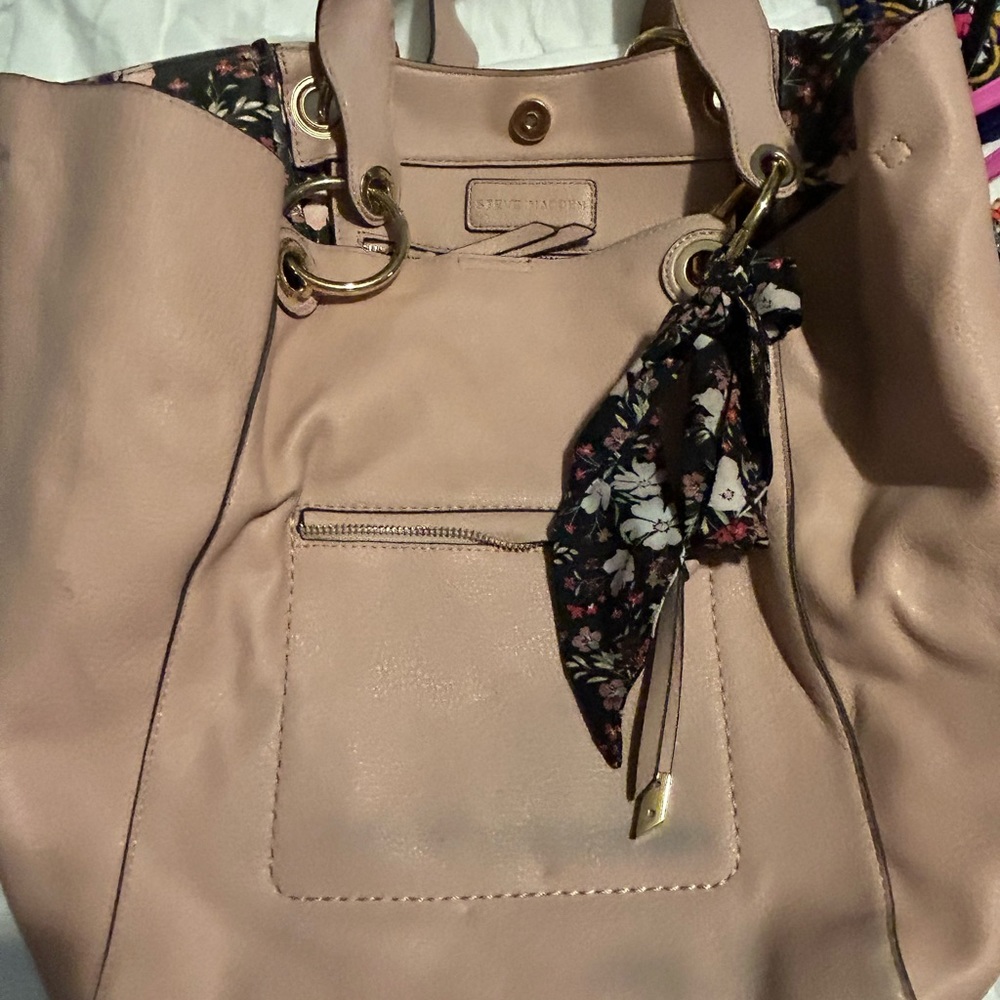Steve Madden purse and separate cosmetic bag